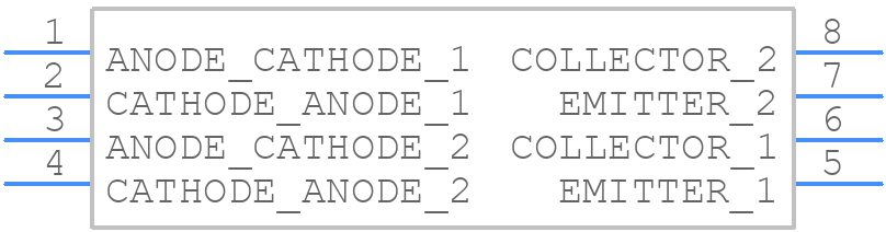 TLP626-2 - Toshiba - PCB symbol