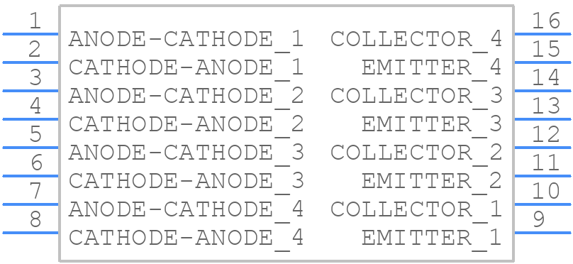 TLP280-4(GB) - Toshiba - PCB symbol