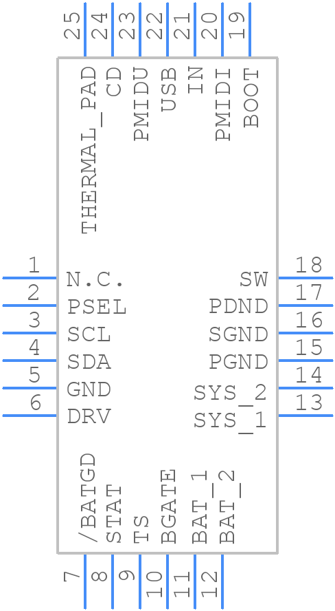 BQ24168RGET - Texas Instruments - PCB symbol