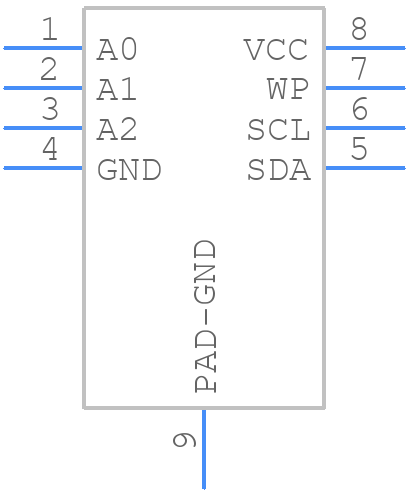 BR24G04NUX-3TTR - ROHM Semiconductor - PCB symbol