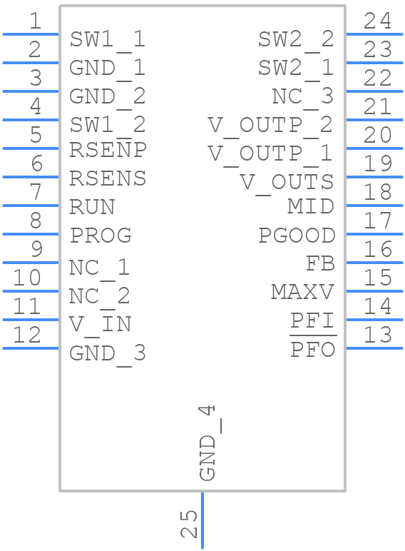 LTC3128EFE#PBF - Analog Devices - PCB symbol