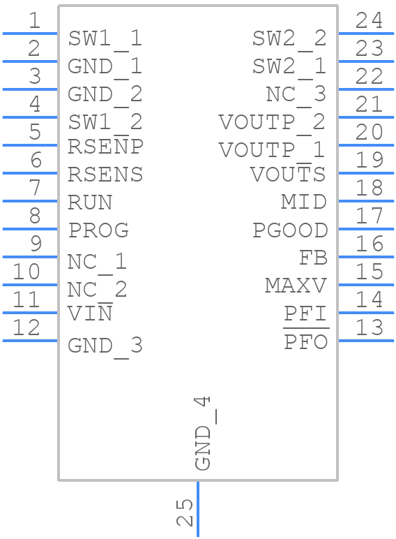 LTC3128IFE#PBF - Analog Devices - PCB symbol