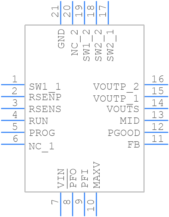 LTC3128EUFD#PBF - Analog Devices - PCB symbol