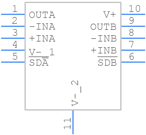 LTC6269HDD-10#PBF - Analog Devices - PCB symbol