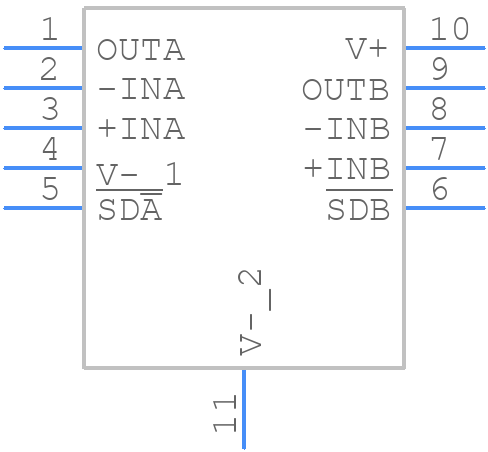 LTC6269IDD#TRPBF - Analog Devices - PCB symbol