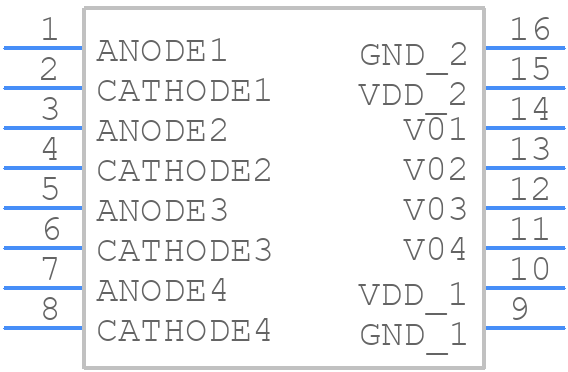 ACSL-6400-50TE - Avago Technologies - PCB symbol