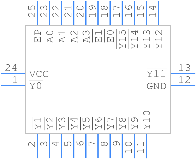 74HC154BQ,118 - Nexperia - PCB symbol