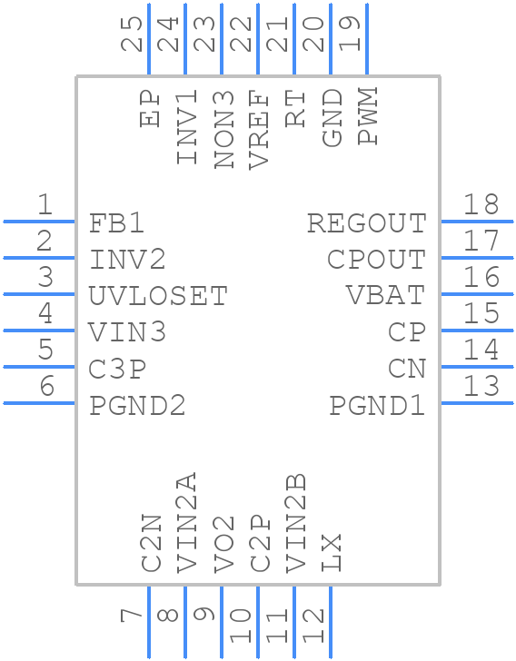 BD9862MUV-E2 - ROHM Semiconductor - PCB symbol