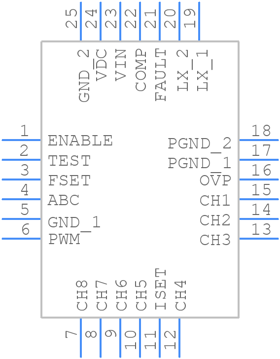 BD6142AMUV-E2 - ROHM Semiconductor - PCB symbol