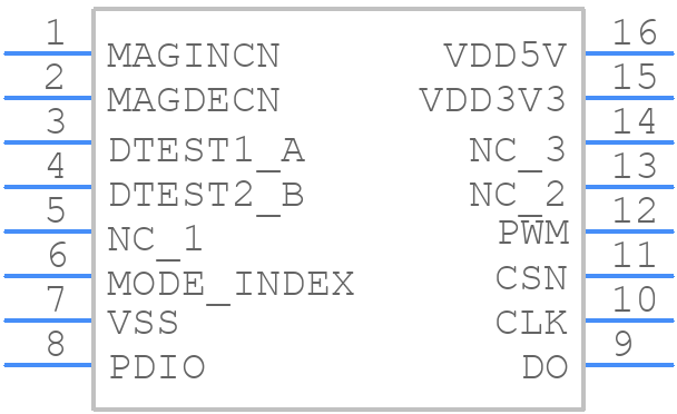 AS5145B-HSST - ams OSRAM - PCB symbol