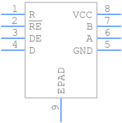 SN65HVD75DRBT - Texas Instruments - PCB symbol