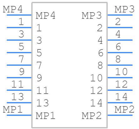 WP9-P014VA1-R500 - JAE - PCB symbol