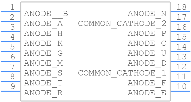 PSC08-12YWA - Kingbright - PCB symbol