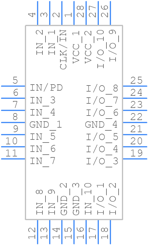 ATF22V10C-5JX - Microchip - PCB symbol