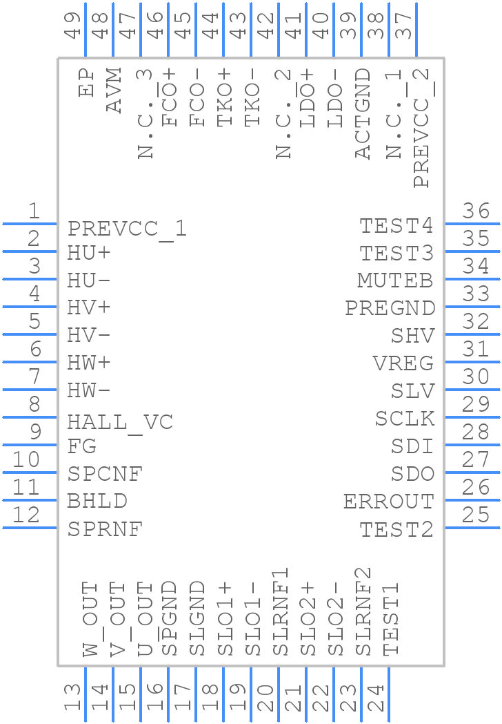 BD8255MUV-ME2 - ROHM Semiconductor - PCB symbol