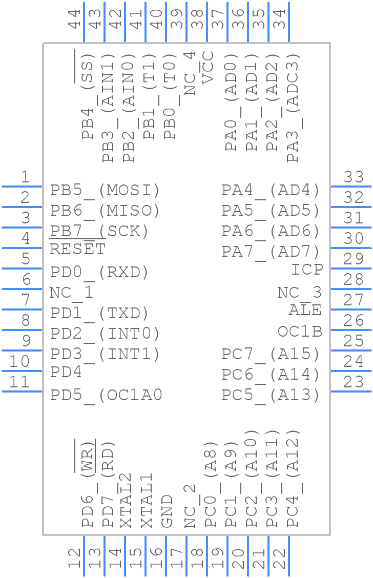 AT90S8515-8AI - Microchip - PCB symbol