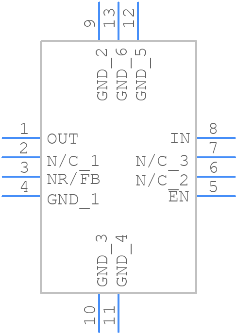 TPS73633DRBT - Texas Instruments - PCB symbol