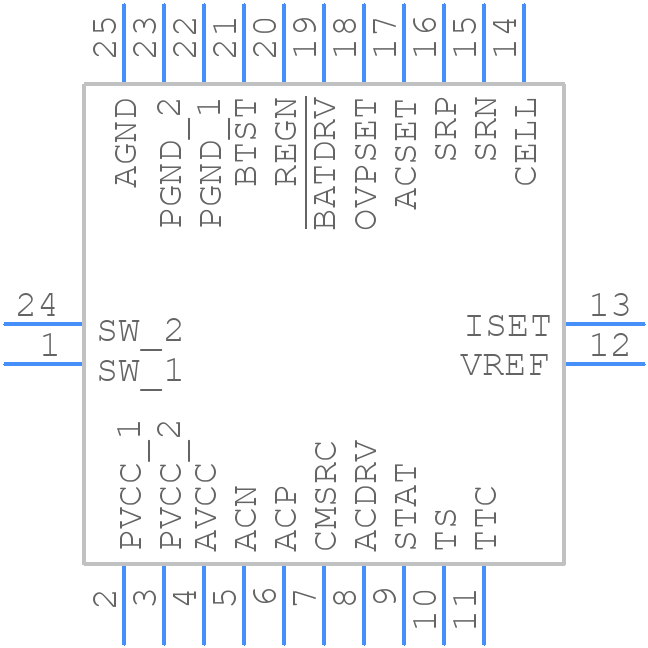 BQ24133RGYR - Texas Instruments - PCB symbol