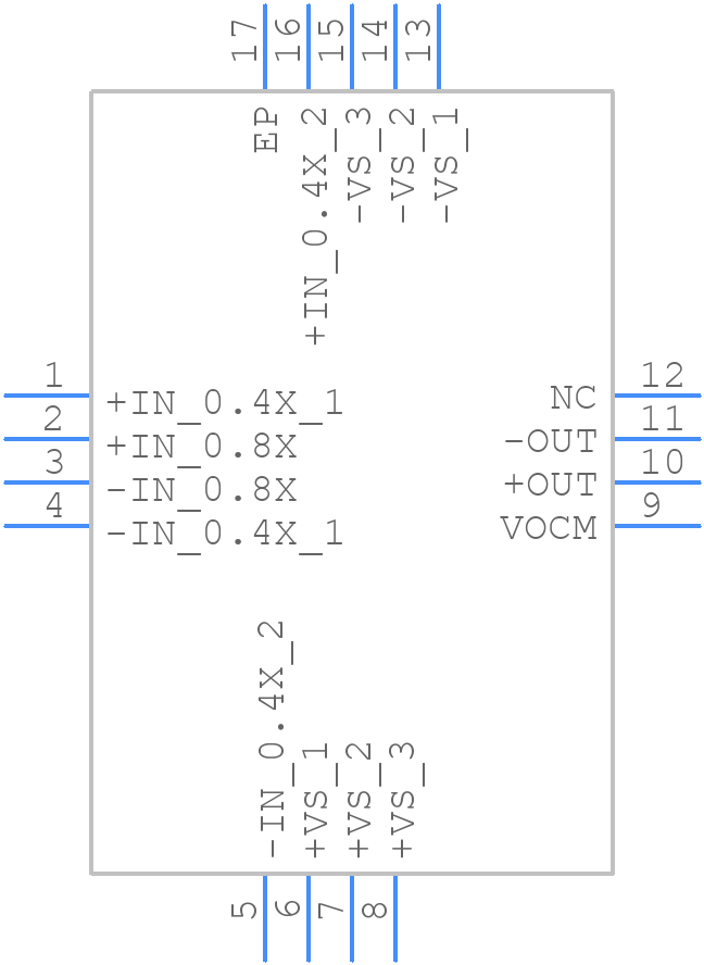 AD8475ACPZ-R7 - Analog Devices - PCB symbol