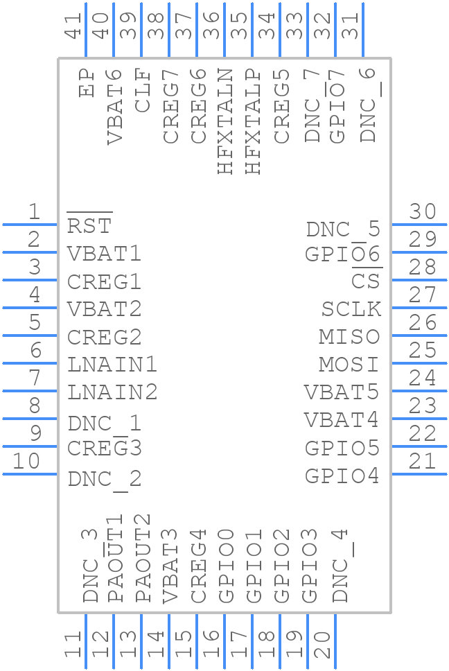 ADF7030-1BCPZN - Analog Devices - PCB symbol