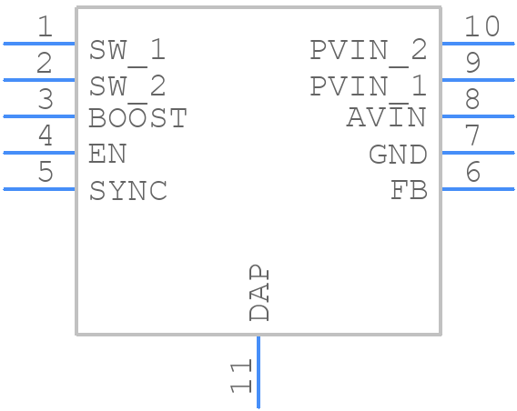 LM27341QMYX/NOPB - Texas Instruments - PCB symbol