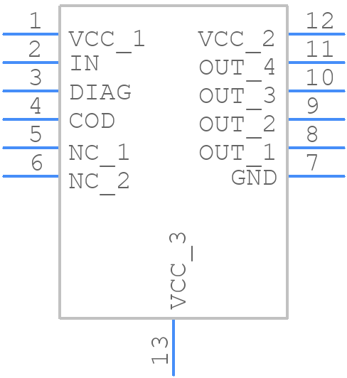 IPS161H - STMicroelectronics - PCB symbol