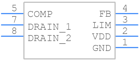 VIPER26HN - STMicroelectronics - PCB symbol