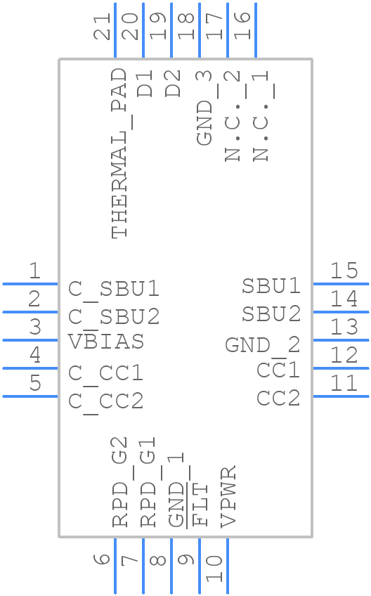 TPD6S300RUKR - Texas Instruments - PCB symbol