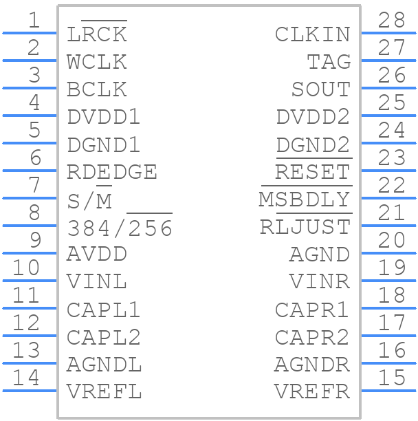 AD1877JRZ - Analog Devices - PCB symbol