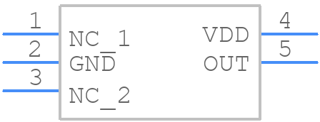 BU52025G-TR - ROHM Semiconductor - PCB symbol