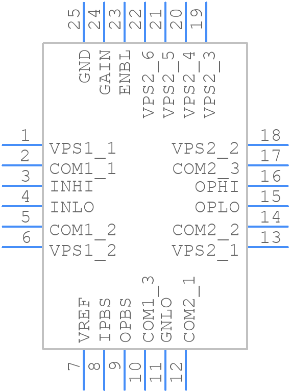 ADL5330ACPZ-REEL7 - Analog Devices - PCB symbol