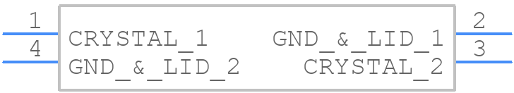 LFXTAL055663Bulk - IQD - PCB symbol