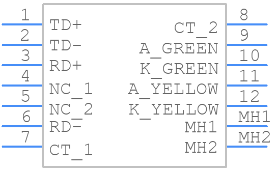 J00-0063NL - Yageo Group - PCB symbol