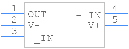 OPA316QDBVRQ1 - Texas Instruments - PCB symbol