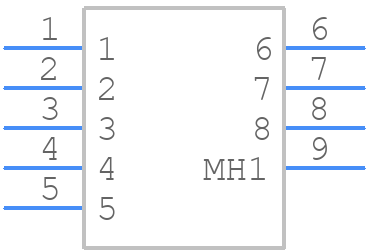 MSXS-08PFFP-SF7001 - Amphenol - PCB symbol