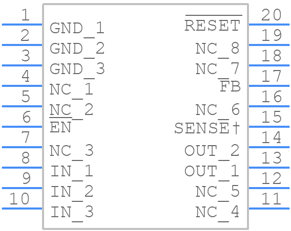 TPS7333QPWR - Texas Instruments - PCB symbol