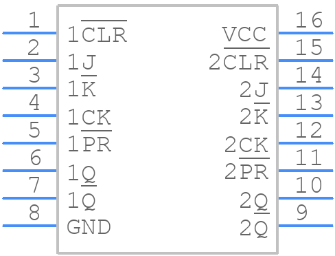 TC74HC109AP(F) - Toshiba - PCB symbol
