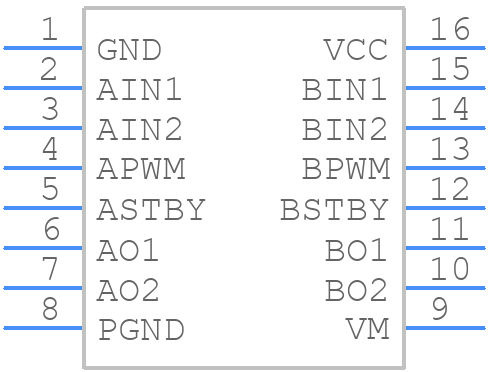 TB6552FNG,C,8,EL - Toshiba - PCB symbol