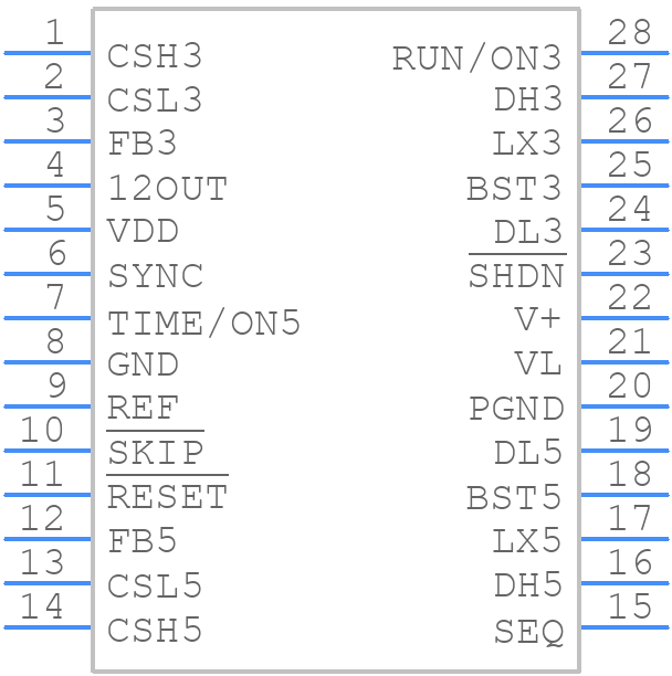 MAX1632EAI-T - Analog Devices - PCB symbol