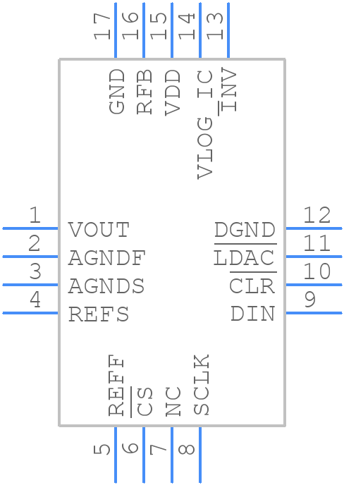 AD5542AACPZ-REEL7 - Analog Devices - PCB symbol