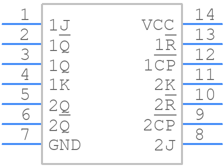 74HC107D-Q100J - Nexperia - PCB symbol