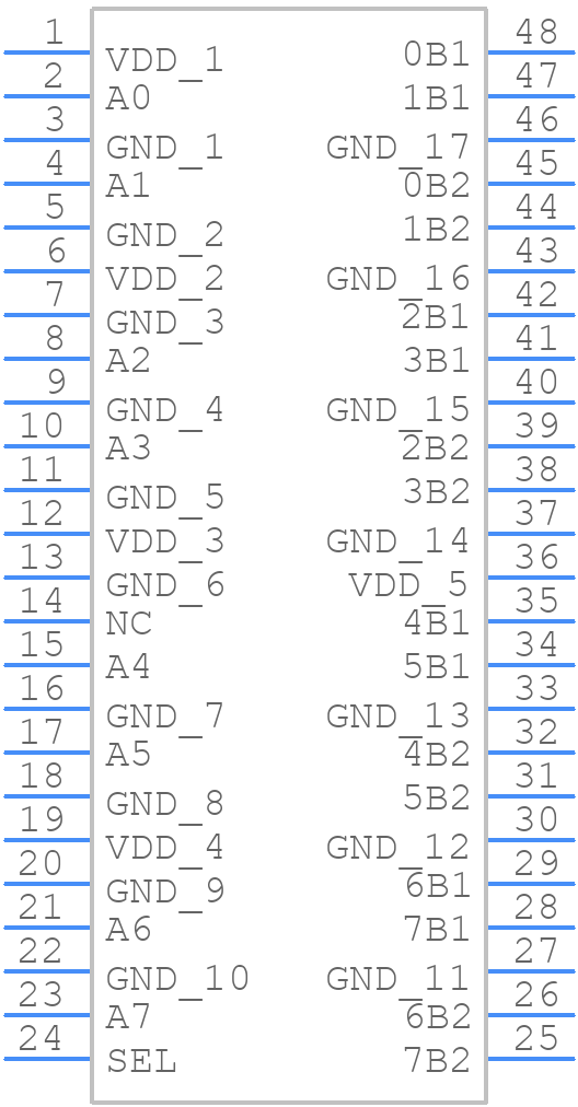 TS3L301DGGE4 - Texas Instruments - PCB symbol