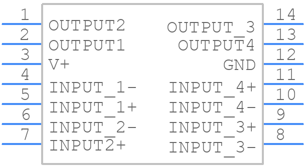 LM2901MX/NOPB - Texas Instruments - PCB symbol