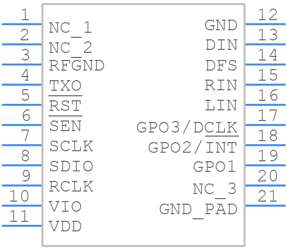 SI4712-B30-GM - Silicon Labs - PCB symbol