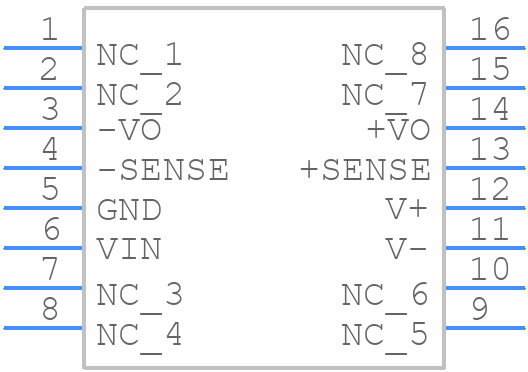 DRV134UAG4 - Texas Instruments - PCB symbol