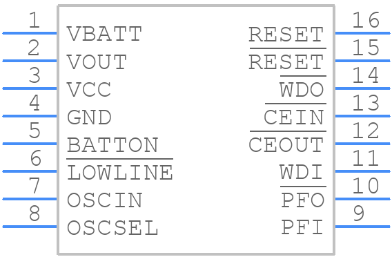 ADM693AN - Analog Devices - PCB symbol