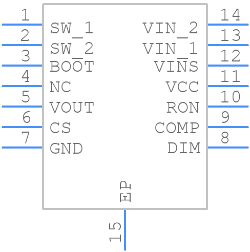 LM3406HVMHX/NOPB - Texas Instruments - PCB symbol