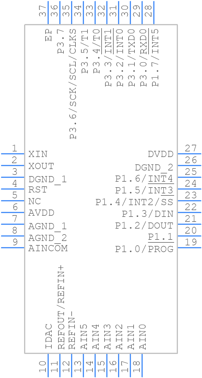 MSC1202Y3RHHT - Texas Instruments - PCB symbol