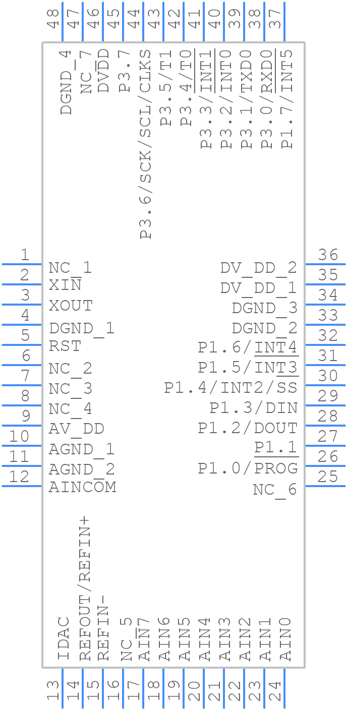 MSC1200Y2PFBTG4 - Texas Instruments - PCB symbol