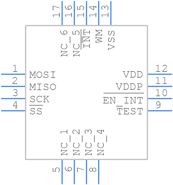 AS5055A-BQFT - ams OSRAM - PCB symbol